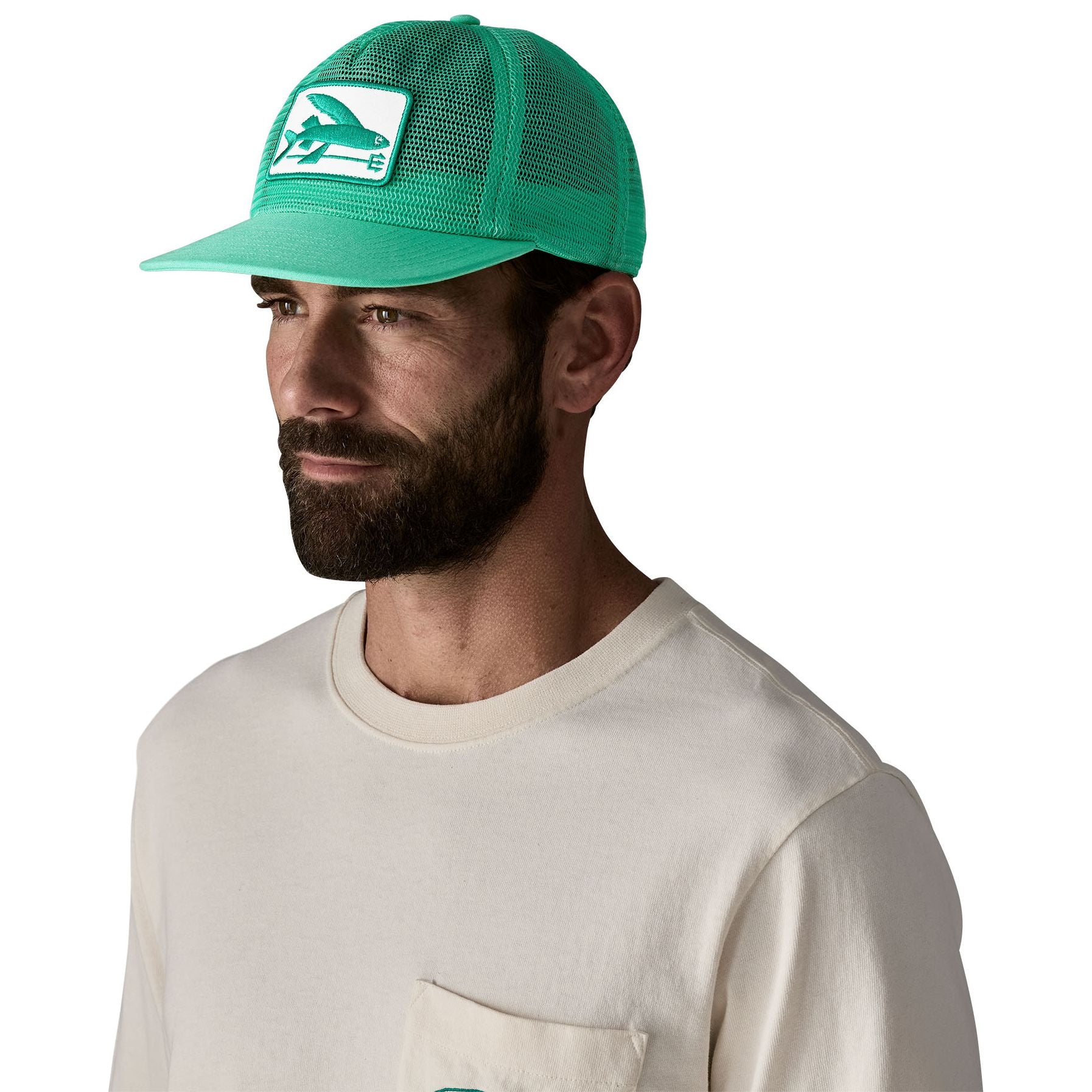 Patagonia Breezefarer Cap Flying Fish Fork: Aqua Stone