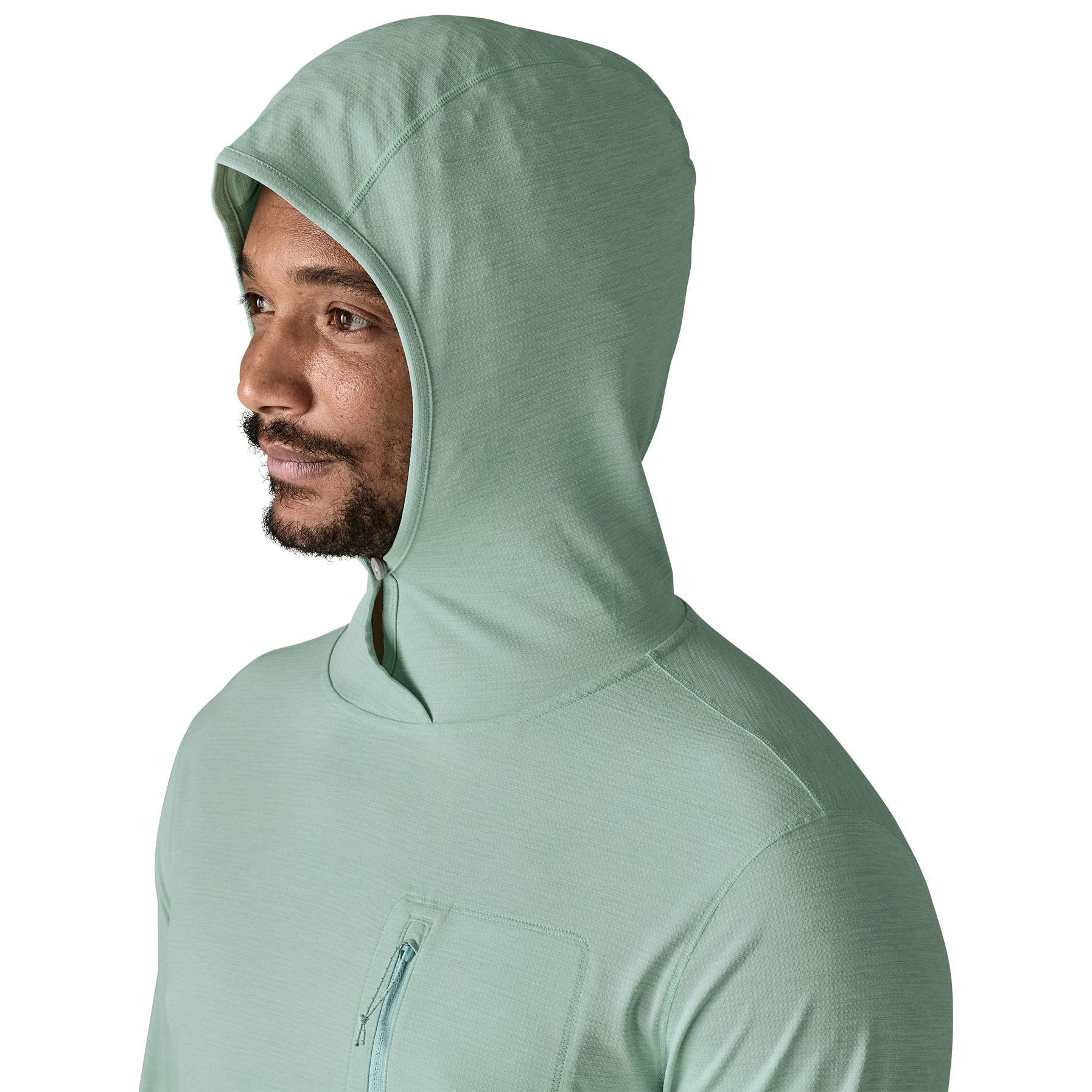 Patagonia Men's Capilene Cool Sun Hoody Thermal Blue - Thin Ice X-Dye