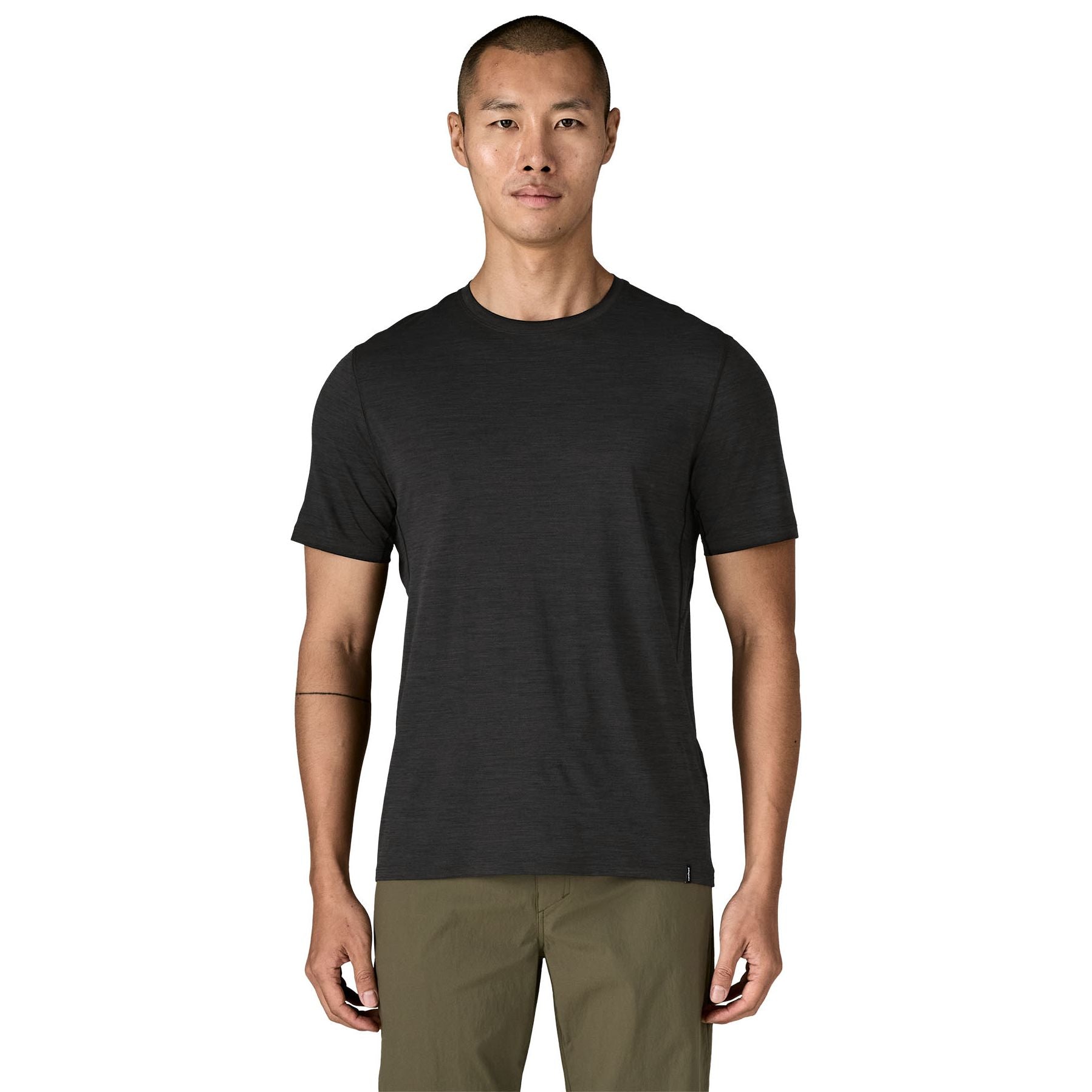 Patagonia Men's Capilene Cool Ultra Shirt Black - Forge Grey X-Dye