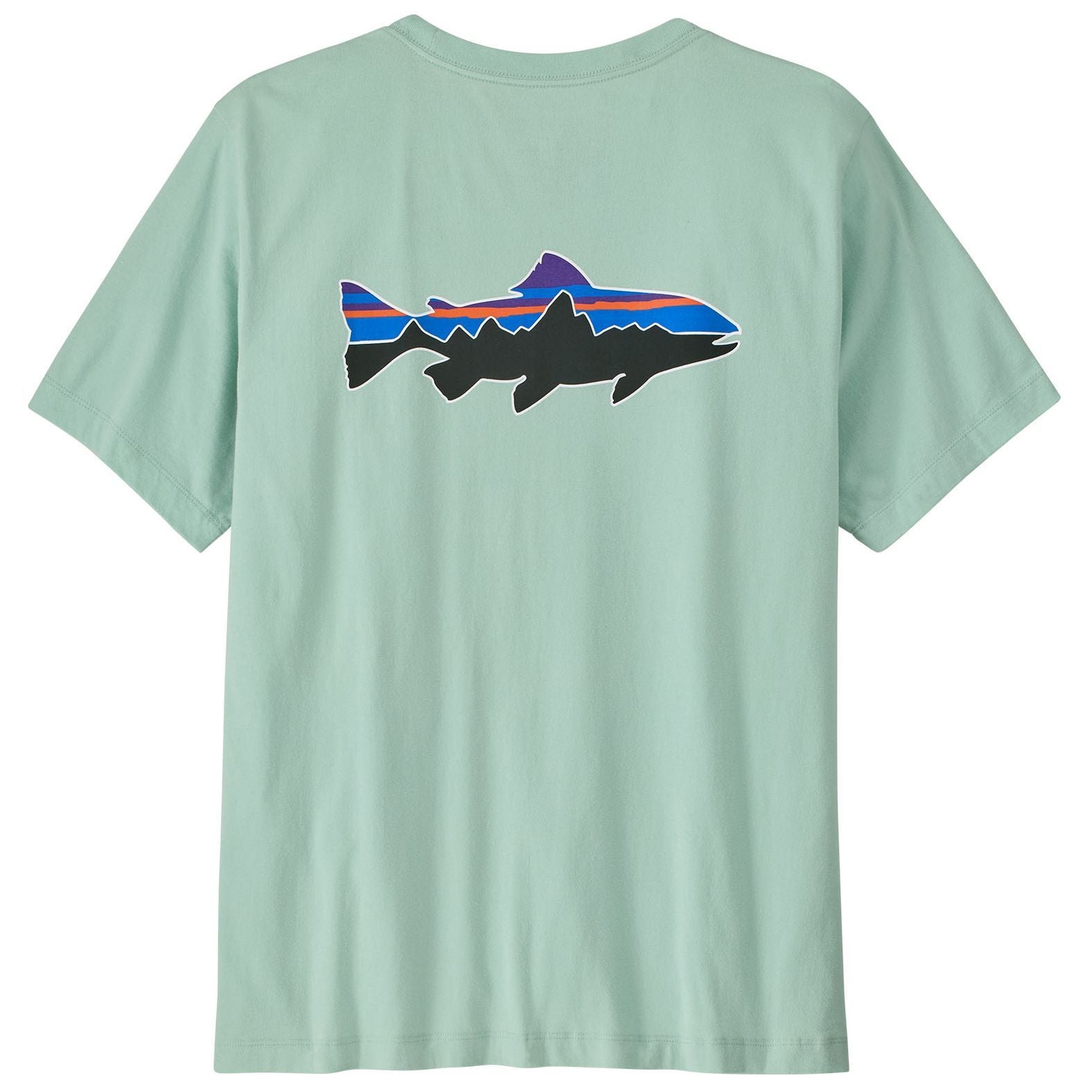 Patagonia Men's Fitz Roy Trout T-Shirt Thin Ice