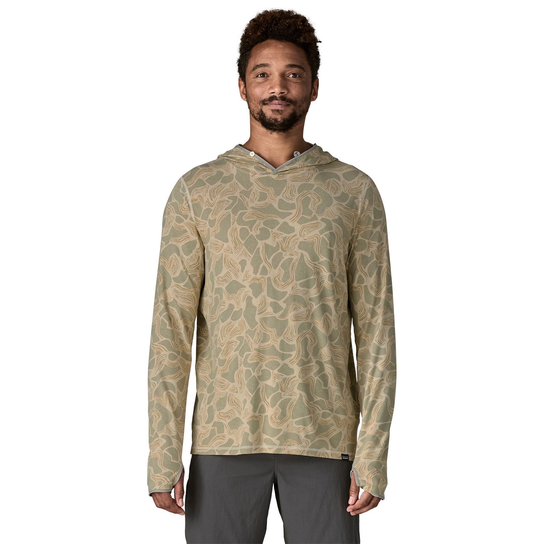 Patagonia Men's Tropic Comfort Natural Hoody Coastal Edge: Natural