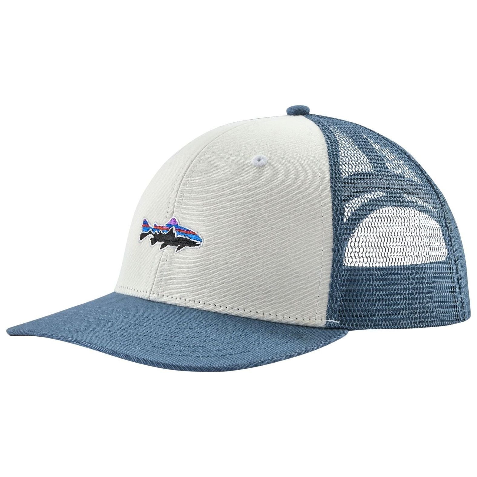 Patagonia Take a Stand Trucker Hat Stand Up Trout: White