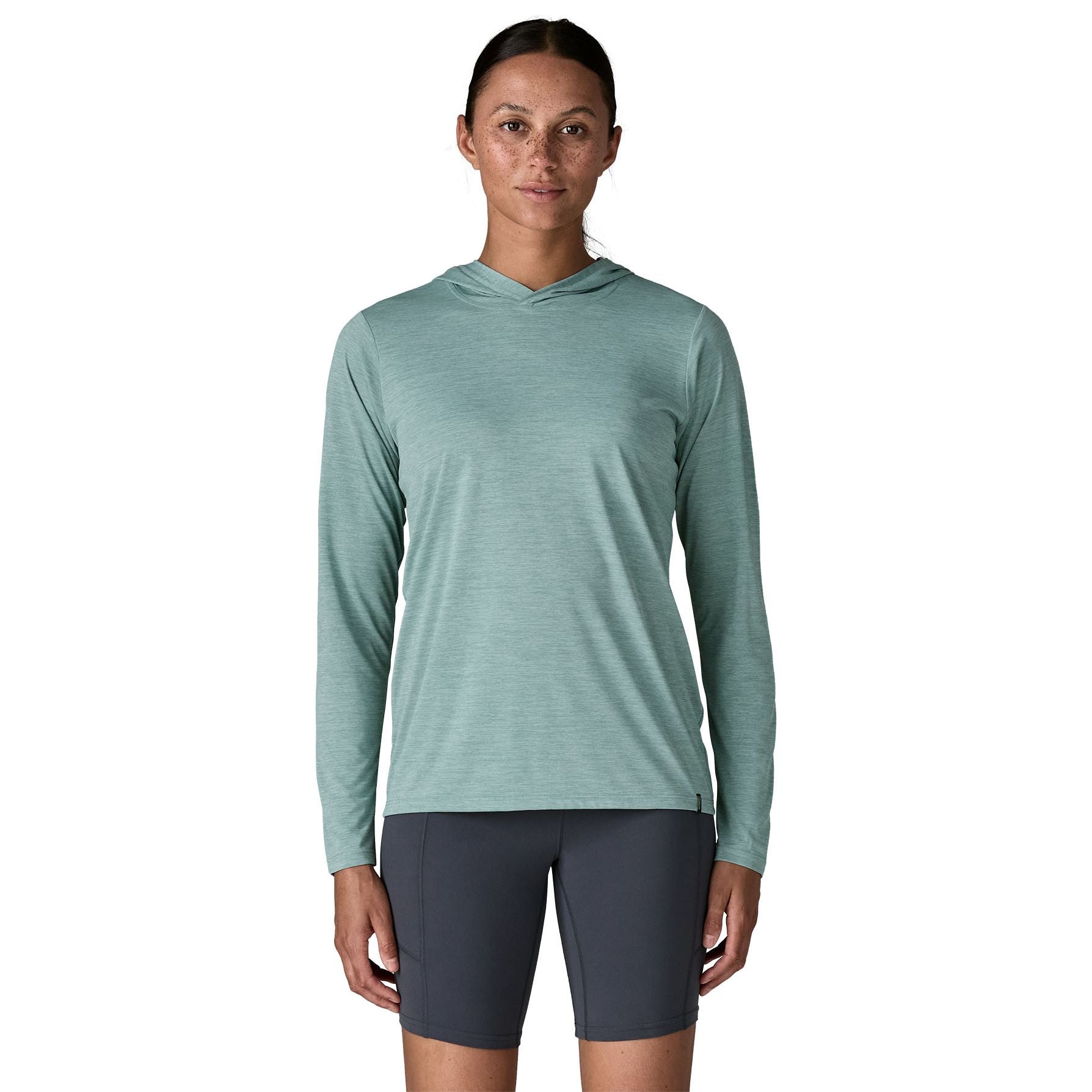 Patagonia Women's Capilene Cool Daily Hoody Thermal Blue - Light Thermal Blue X-Dye