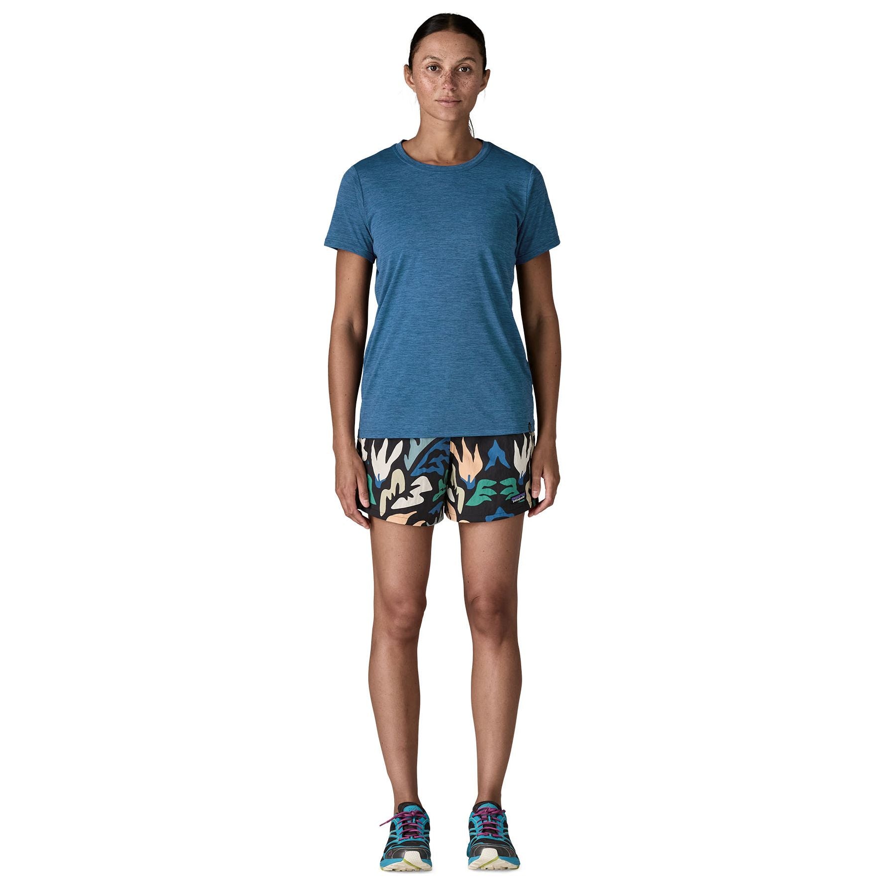Patagonia Women's Capilene Cool Daily Shirt Aquatic Blue - Light Aquatic Blue X-Dye