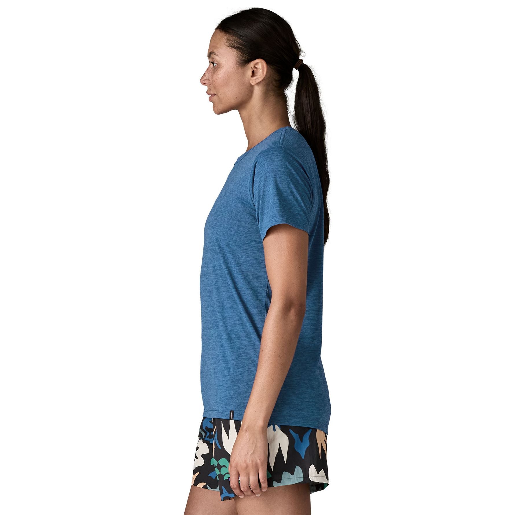 Patagonia Women's Capilene Cool Daily Shirt Aquatic Blue - Light Aquatic Blue X-Dye