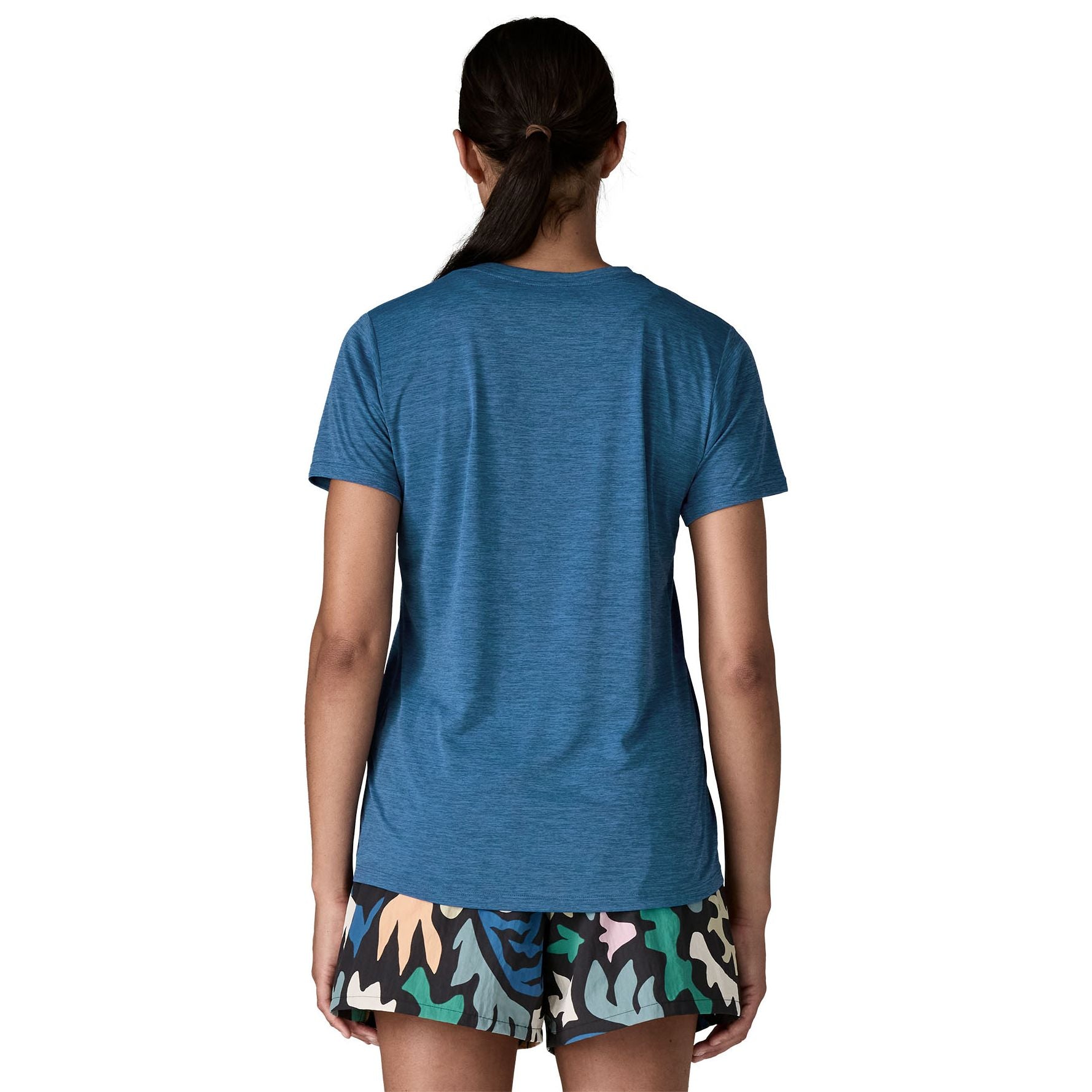 Patagonia Women's Capilene Cool Daily Shirt Aquatic Blue - Light Aquatic Blue X-Dye