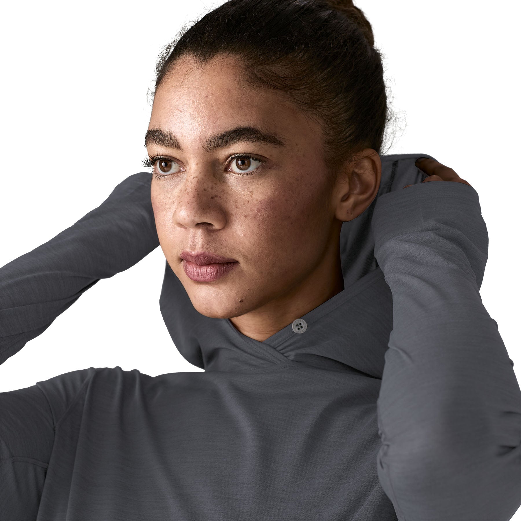 Patagonia Women's Capilene Cool Ultra Hoody Smolder Blue - Light Smolder Blue X-Dye