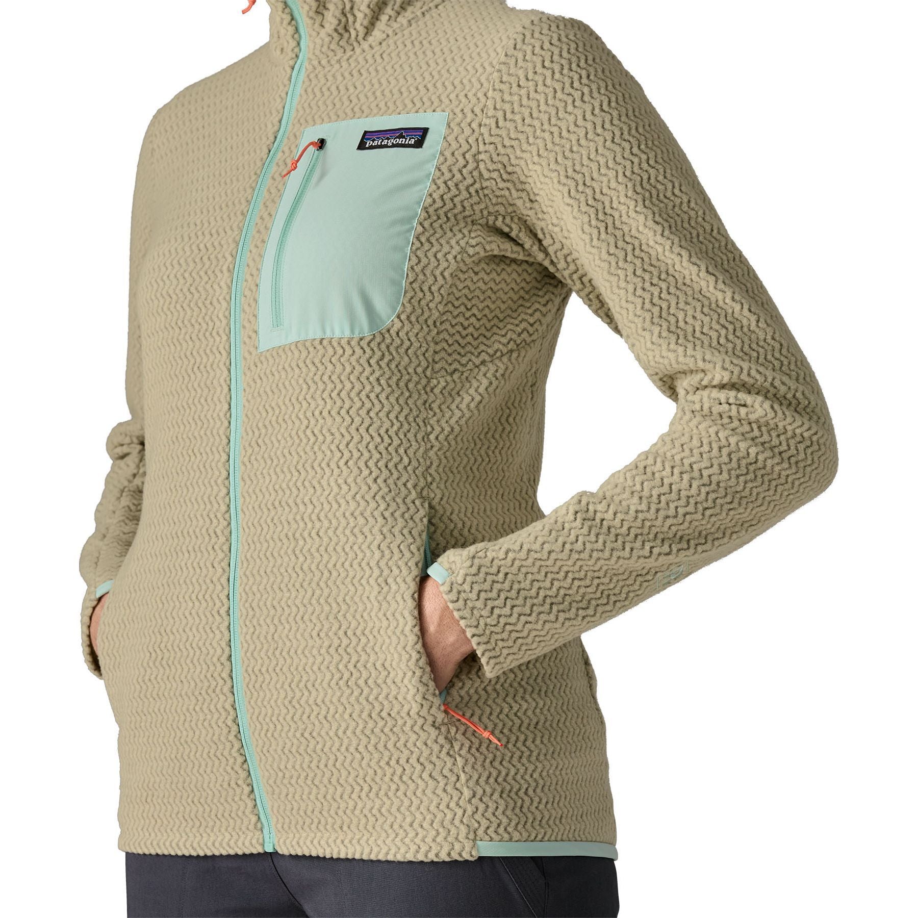 Patagonia Women's R1 Air Full-Zip Hoody Weathered Stone