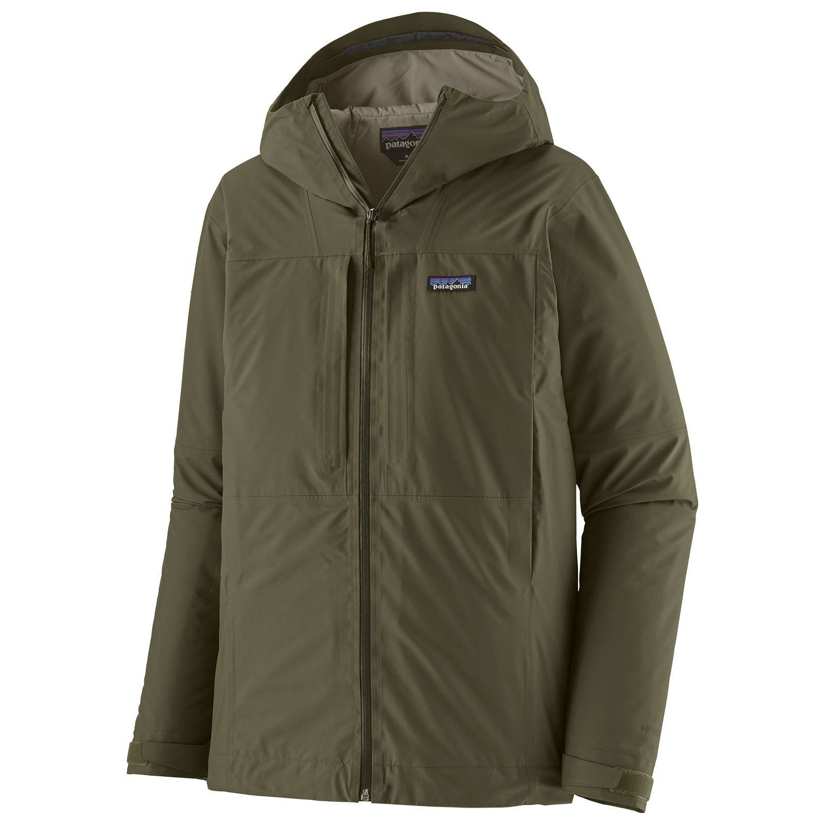 Patagonia Men's Insulated Boulder Fork Rain Jacket Basin Green Image 01