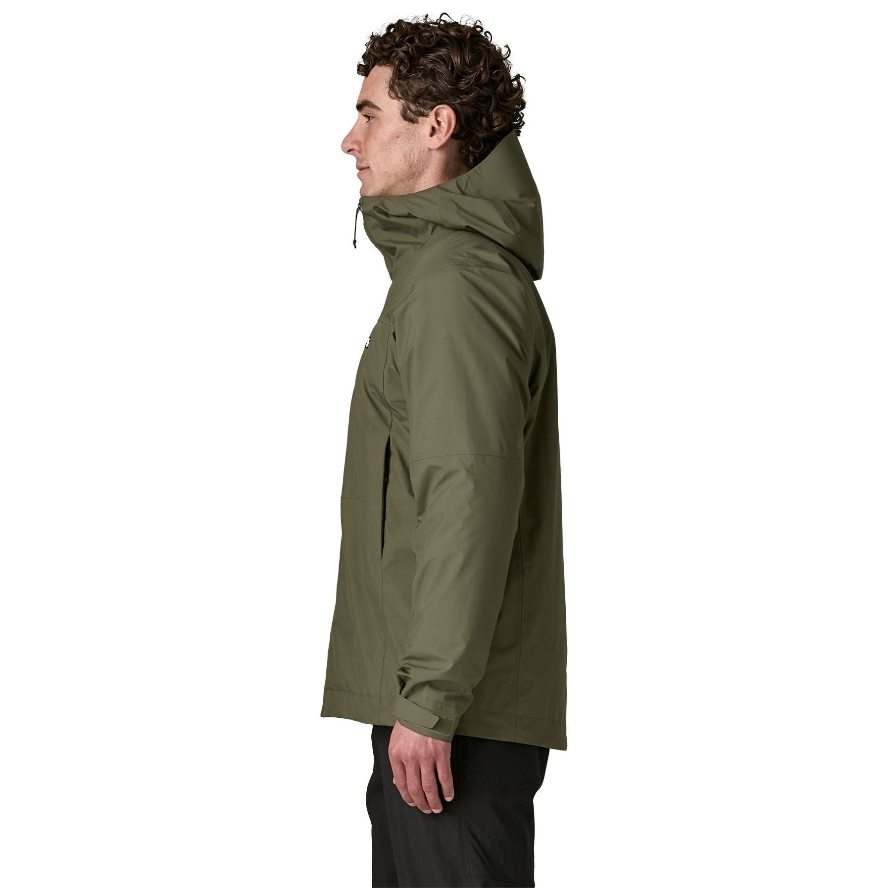 Patagonia Men's Insulated Boulder Fork Rain Jacket Basin Green Image 03