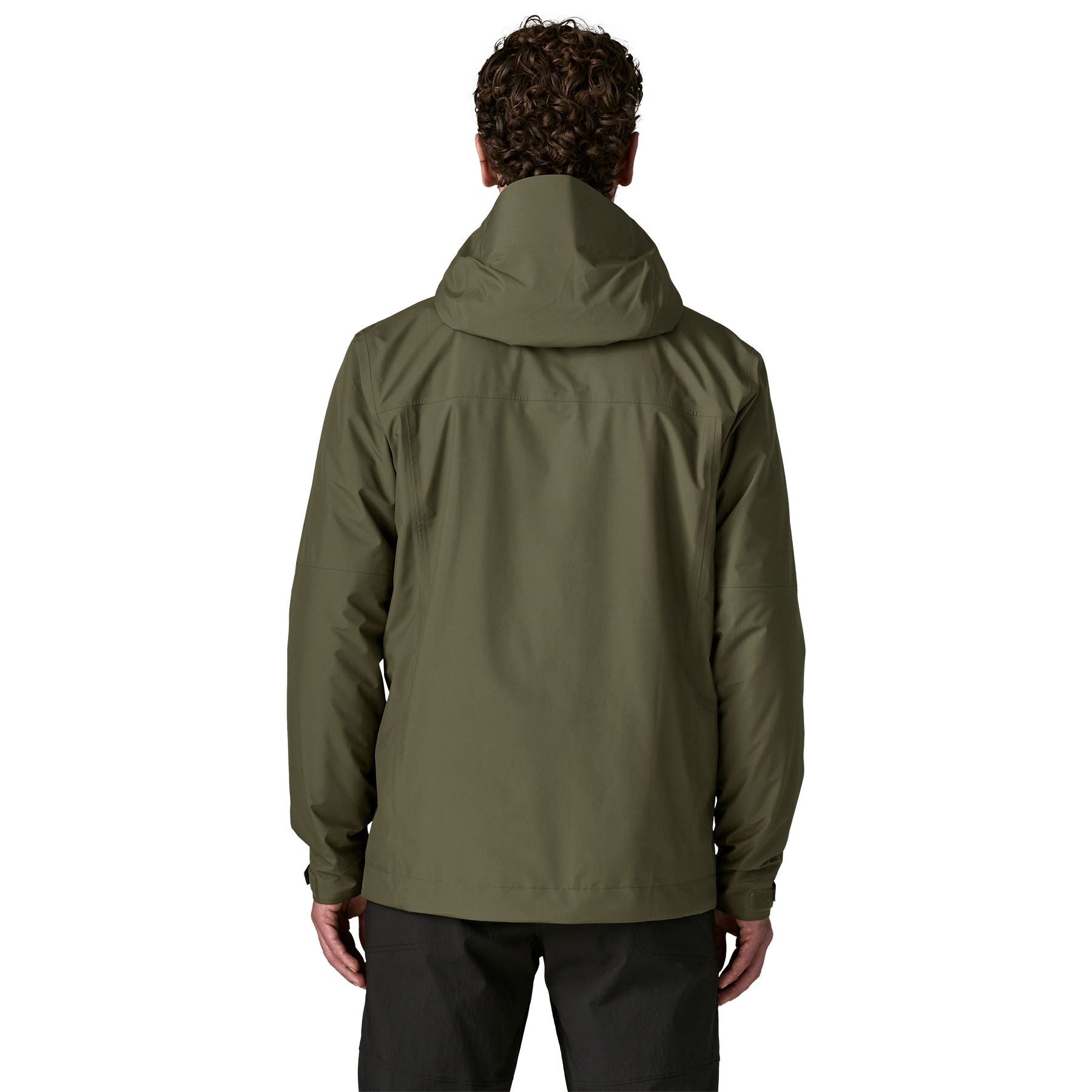 Patagonia Men's Insulated Boulder Fork Rain Jacket Basin Green Image 04
