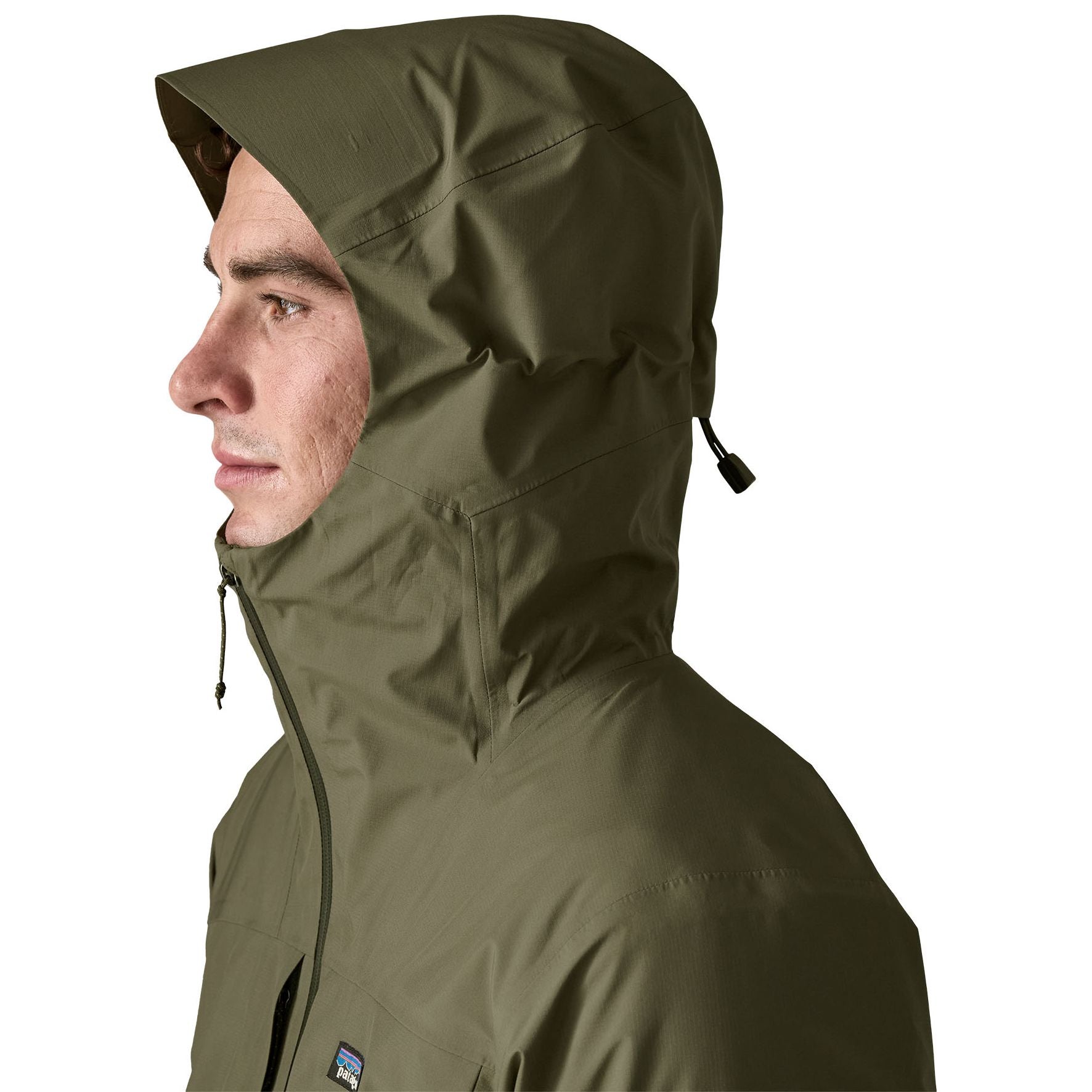 Patagonia Men's Insulated Boulder Fork Rain Jacket Basin Green Image 05