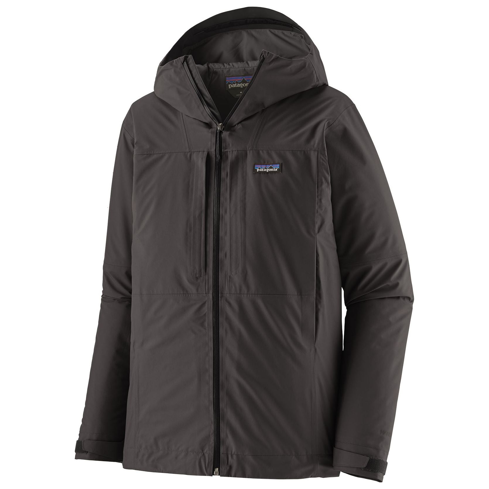 Patagonia Men's Insulated Boulder Fork Rain Jacket Black Image 01