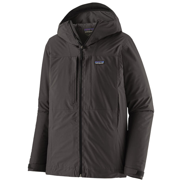 Patagonia Men's Insulated Boulder Fork Rain Jacket Black Image 01