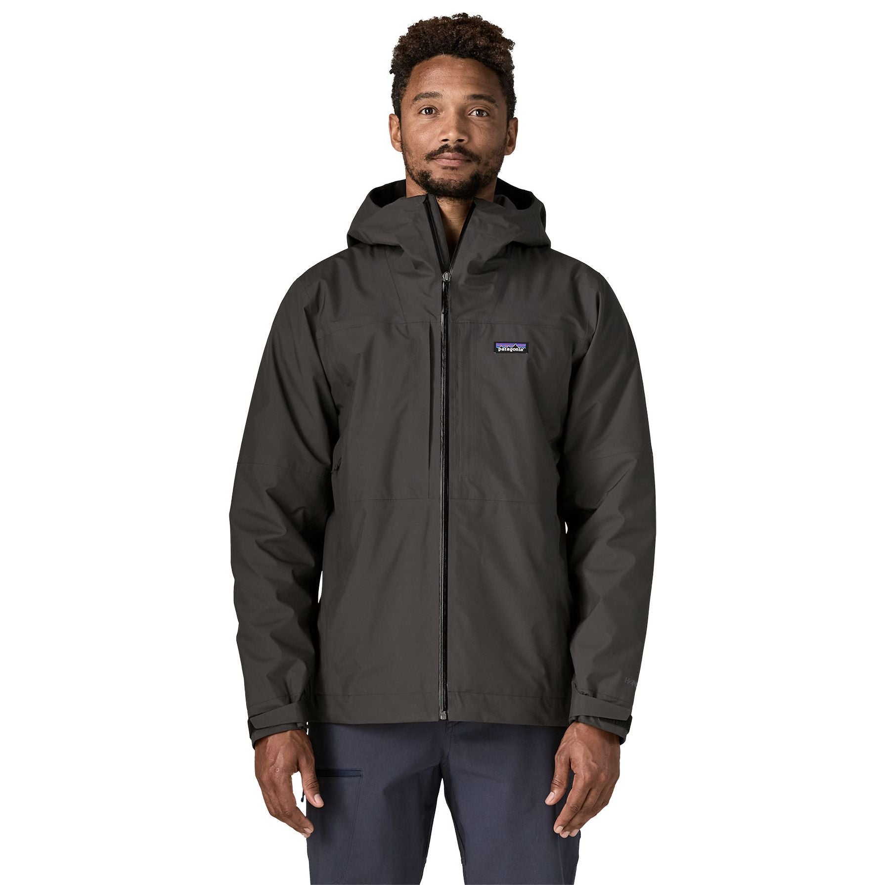 Patagonia Men's Insulated Boulder Fork Rain Jacket Black Image 02
