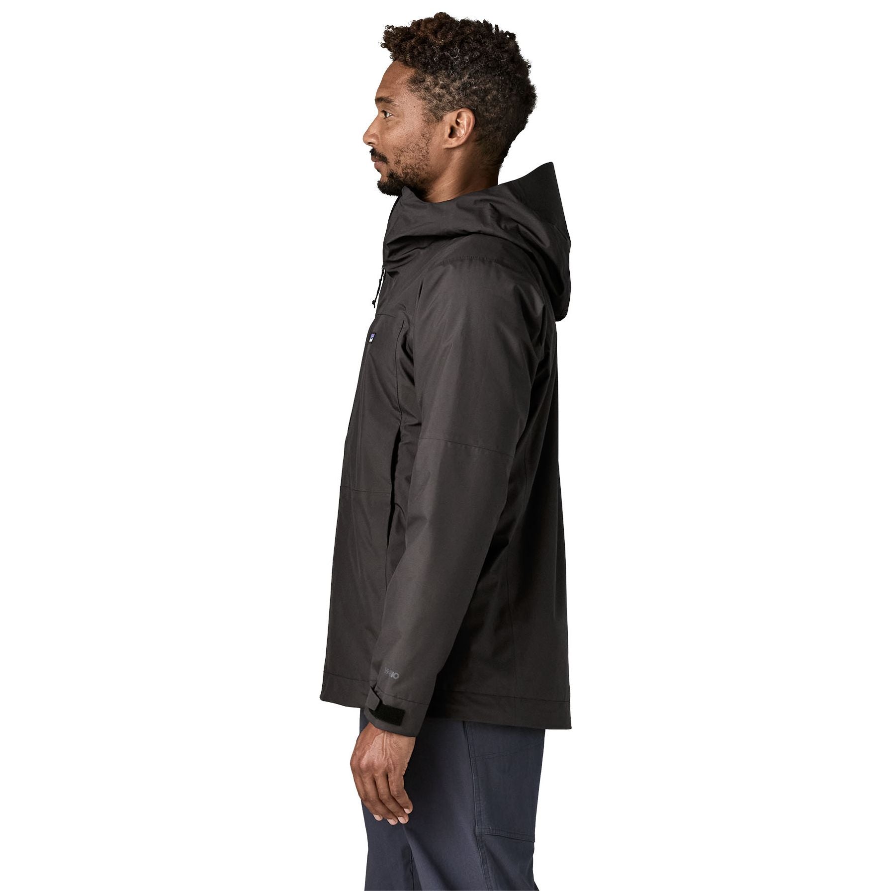 Patagonia Men's Insulated Boulder Fork Rain Jacket Black Image 03