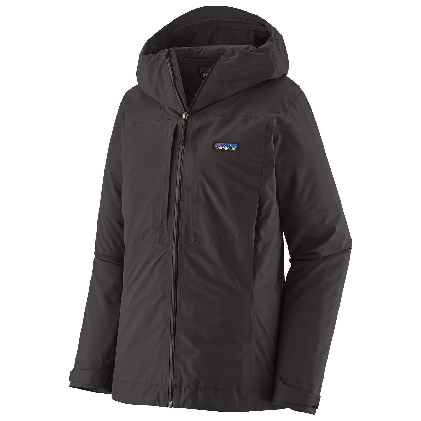 Patagonia Women's Insulated Boulder Fork Rain Jacket Black Image 01