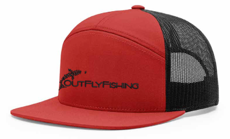 Out Fly Fishing Branded 7 Panel Hats