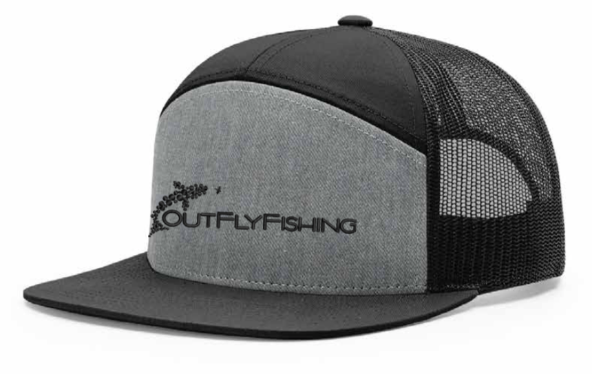 Out Fly Fishing Branded 7 Panel Hats
