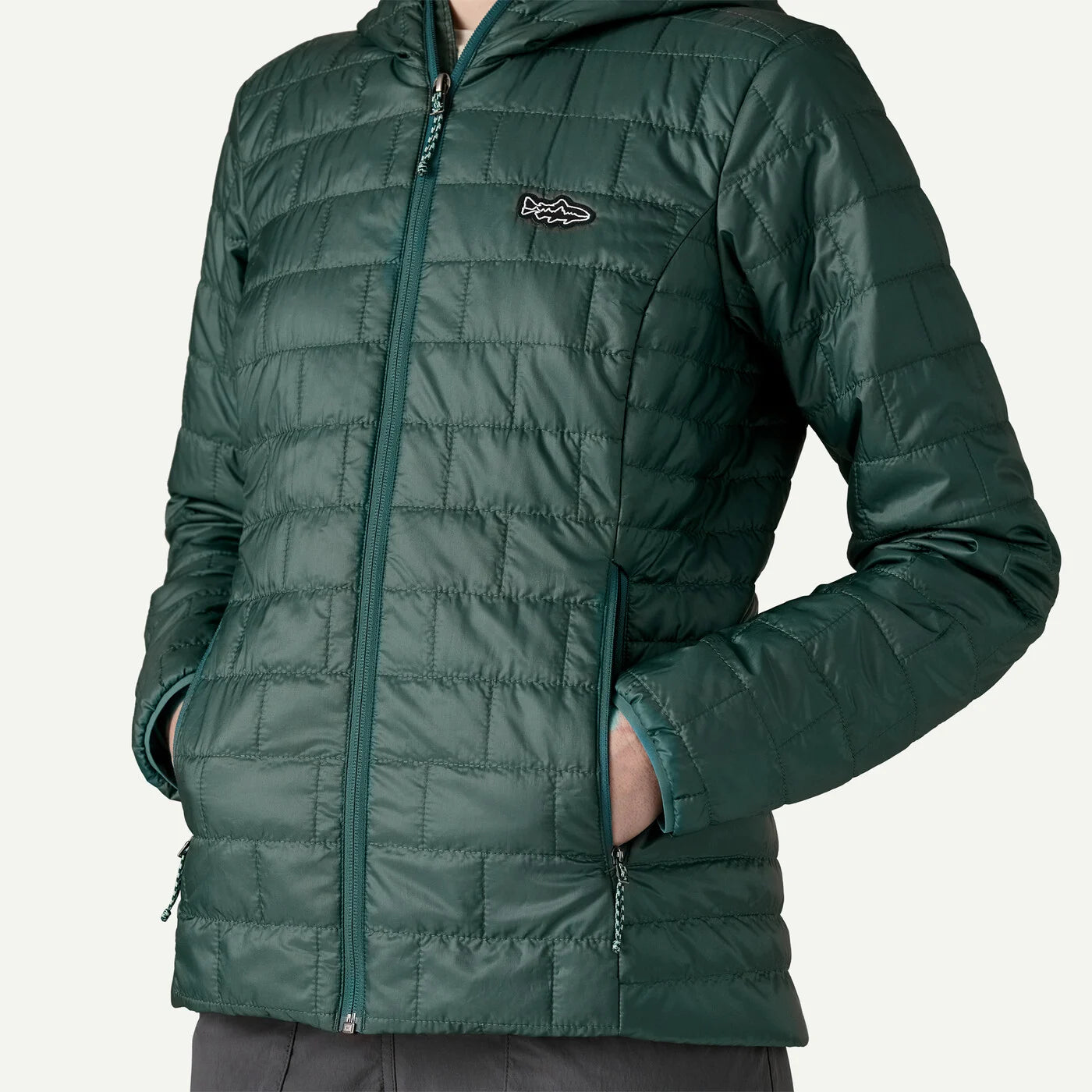 Patagonia Women's Nano Puff Fitz Roy Trout Hoody