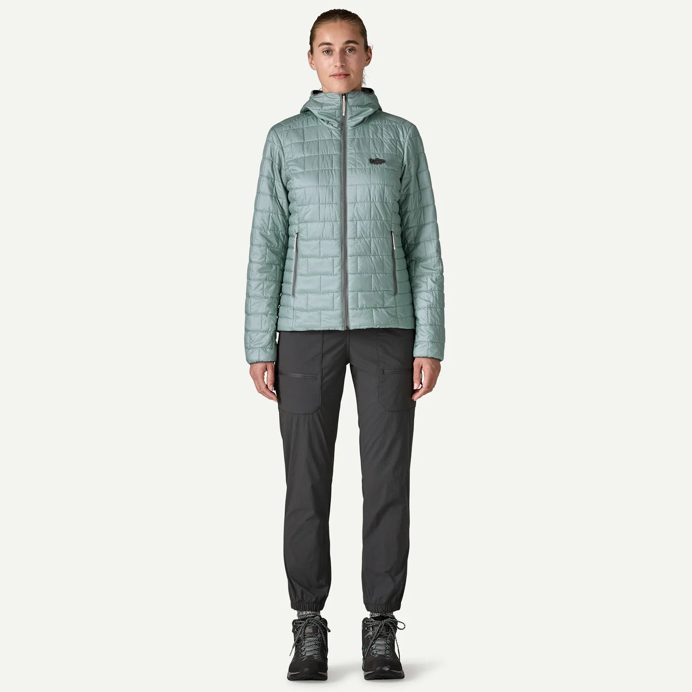 Patagonia Women's Nano Puff Fitz Roy Trout Hoody