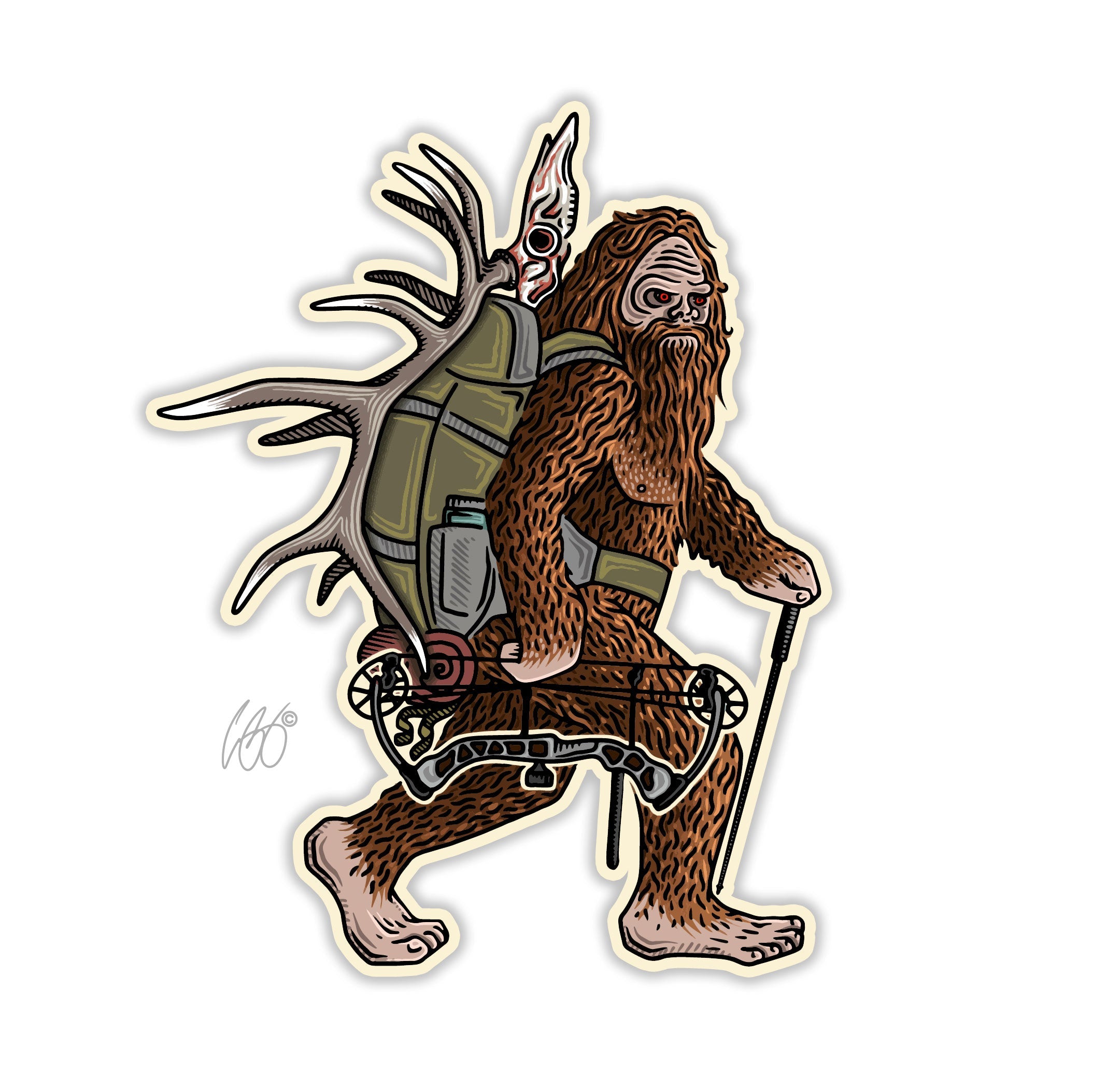 Casey Underwood Bow Squatch Decal – Out Fly Fishing