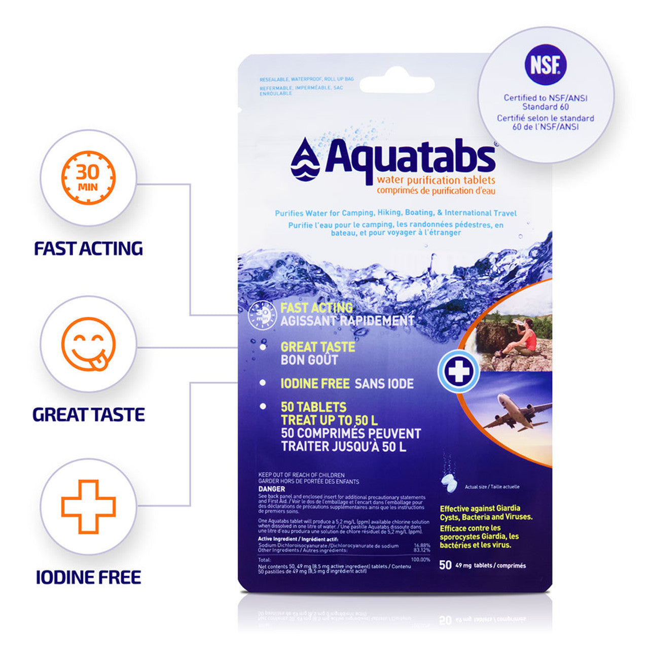 Aquatabs Water Purification Tablets