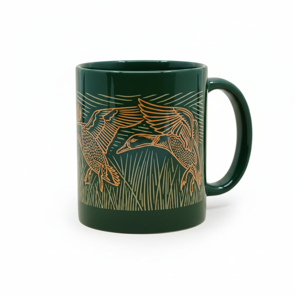 Artist Casey Underwood Mallard Green Mug