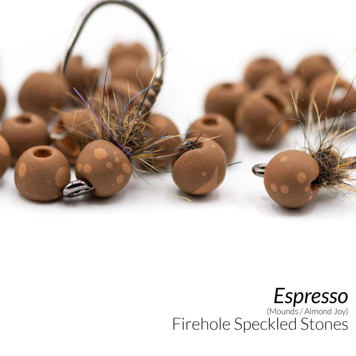 Firehole Speckled Tungsten Slotted Beads