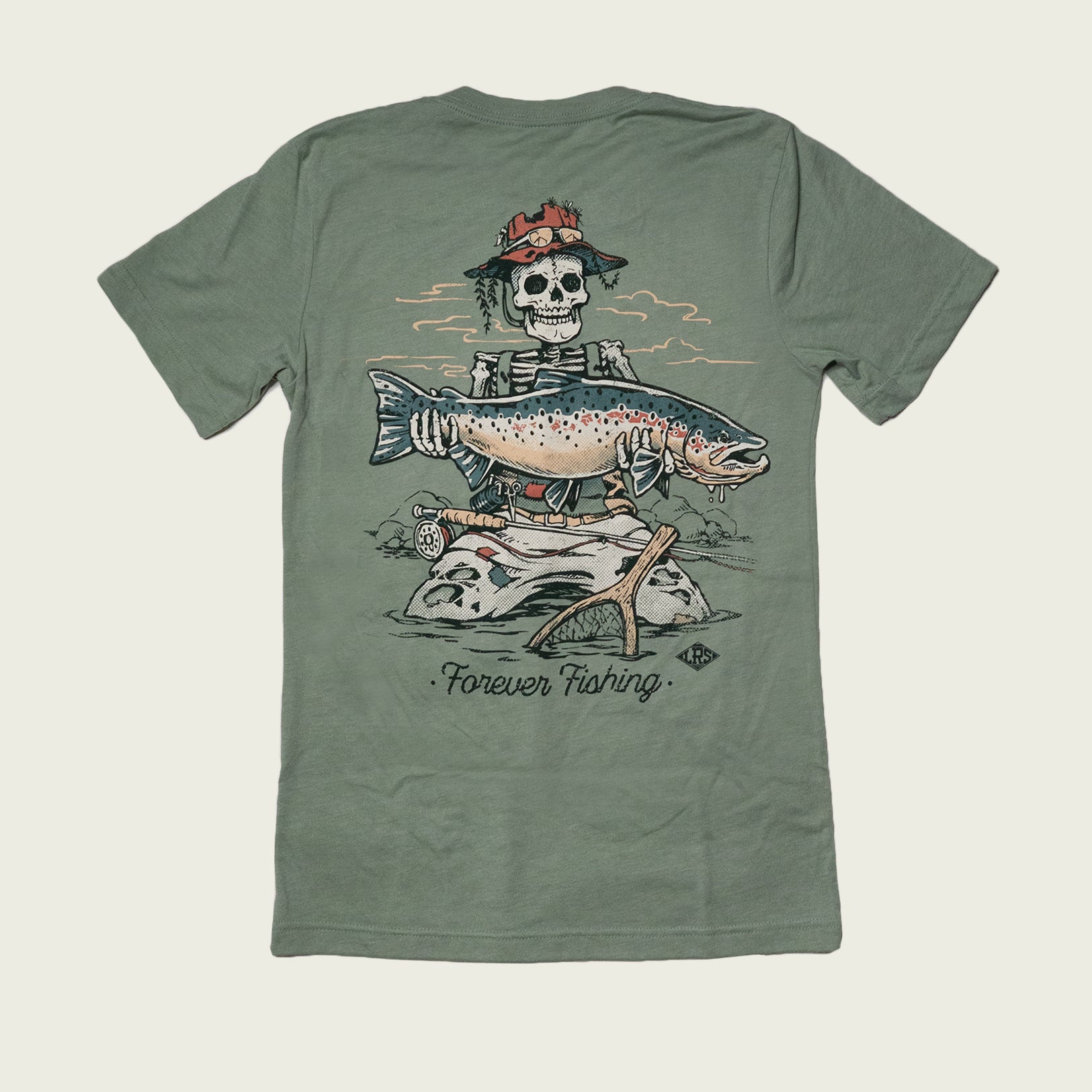 LRS Forever Fishing Rainbow Trout/Steelhead Tee