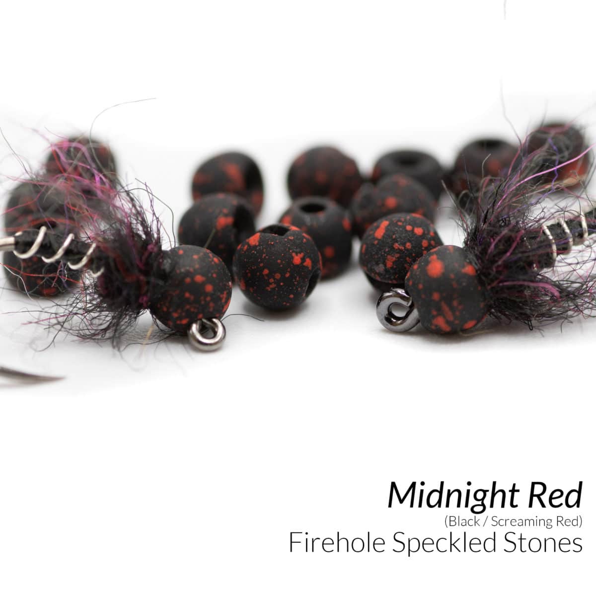 Firehole Speckled Tungsten Slotted Beads