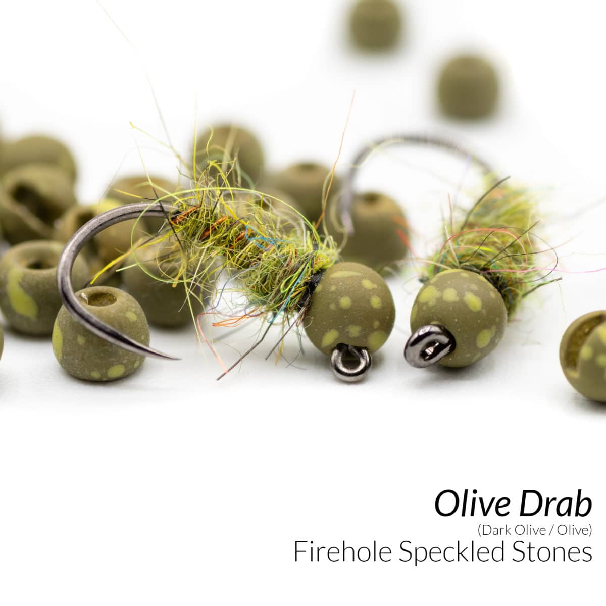 Firehole Speckled Tungsten Slotted Beads