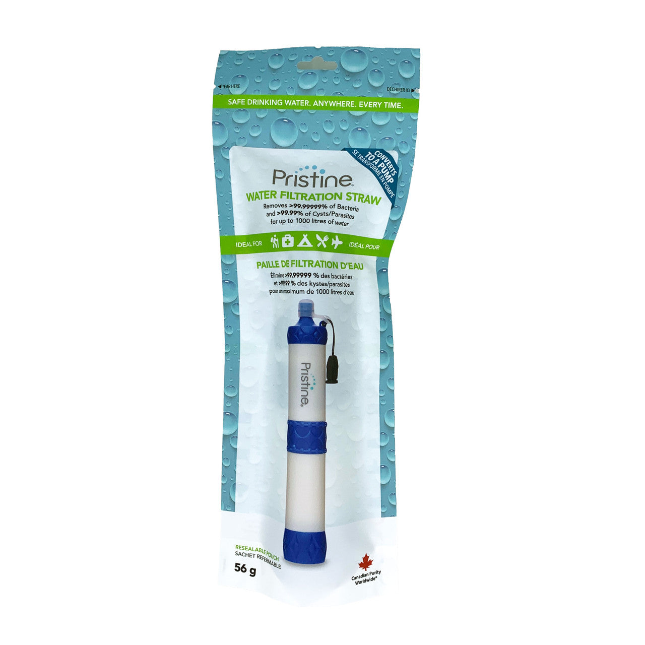 Pristine Water Filtration Straw