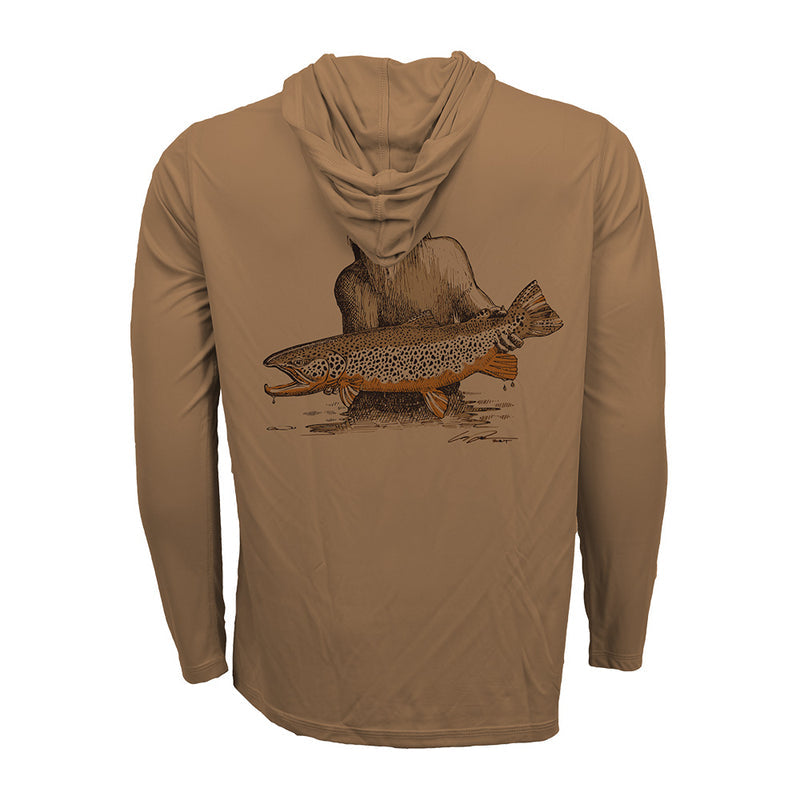 Rep Your Water ECO50 Performance Hoodie Hero Squatch, Clay