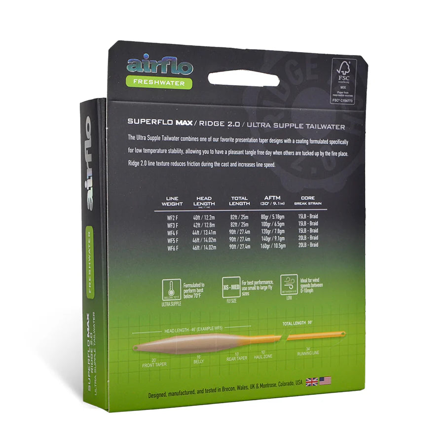Airflo Superflo Max Ridge 2.0 Ultra Supple - Tailwater