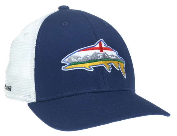 Rep Your Water Alberta Trucker Out Fly Fishing Branded Hat