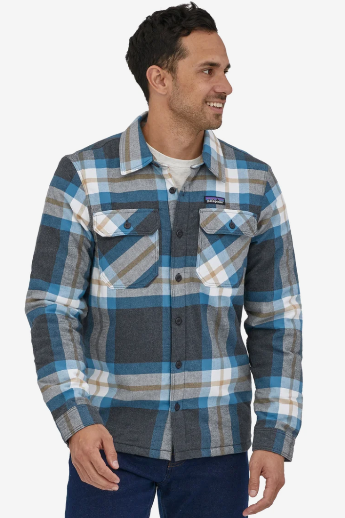 Patagonia Men's Insulated Organic Cotton Mid Weight Fjord Flannel Shirt (Sale)