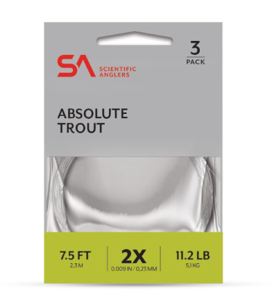 Scientific Anglers - Absolute Trout Leader (3 Pack)