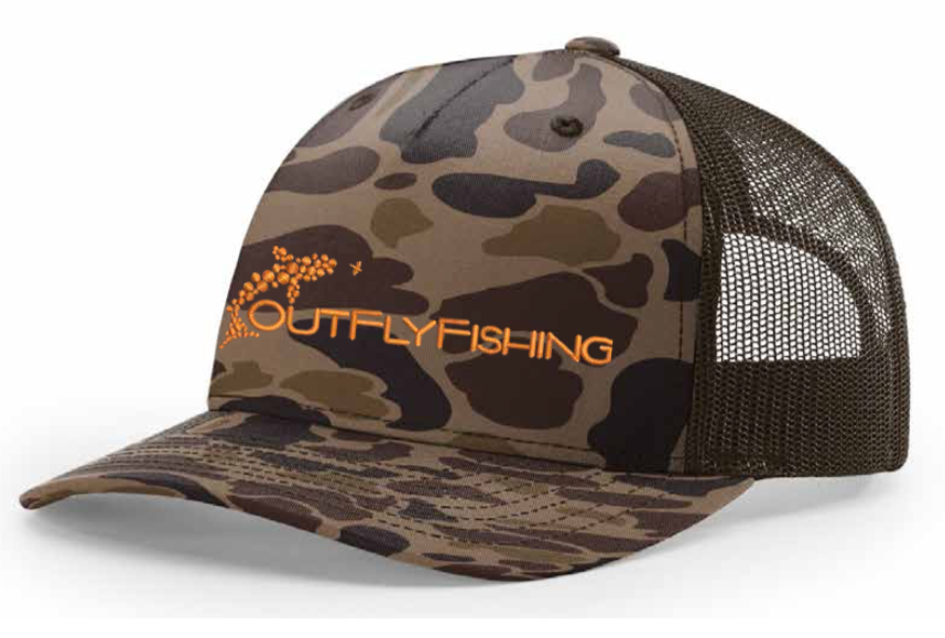 Out Fly Fishing Branded Printed Trucker Hats