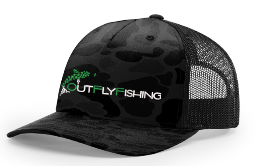 Out Fly Fishing Branded Printed Trucker Hats