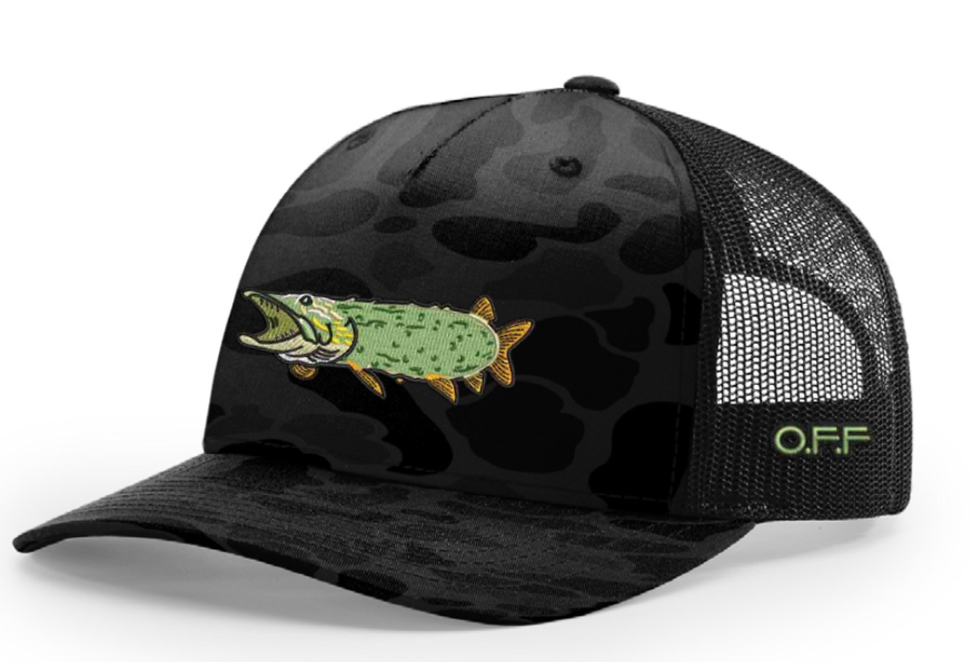 Out Fly Fishing Ltd Edition Ditch Pickle Duck Camo Trucker Hats (NEW)