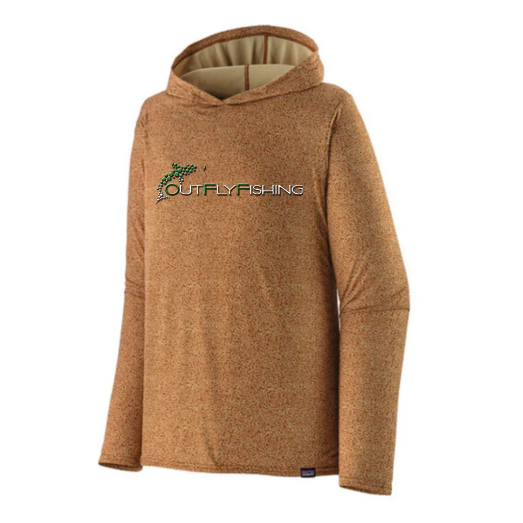 Out Fly Fishing Branded Patagonia Men's Cap Cool Daily Graphic Hoody