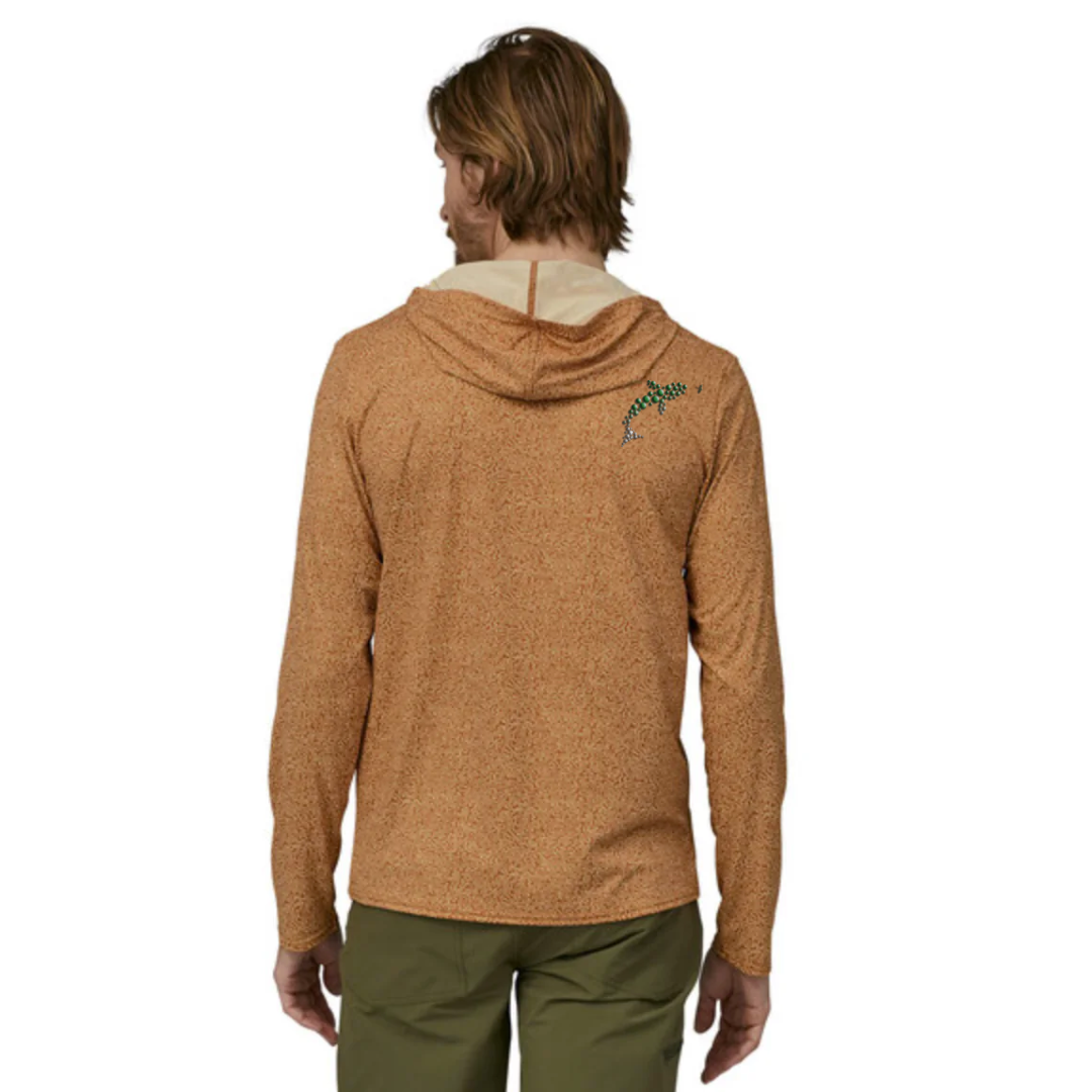 Out Fly Fishing Branded Patagonia Men's Cap Cool Daily Graphic Hoody