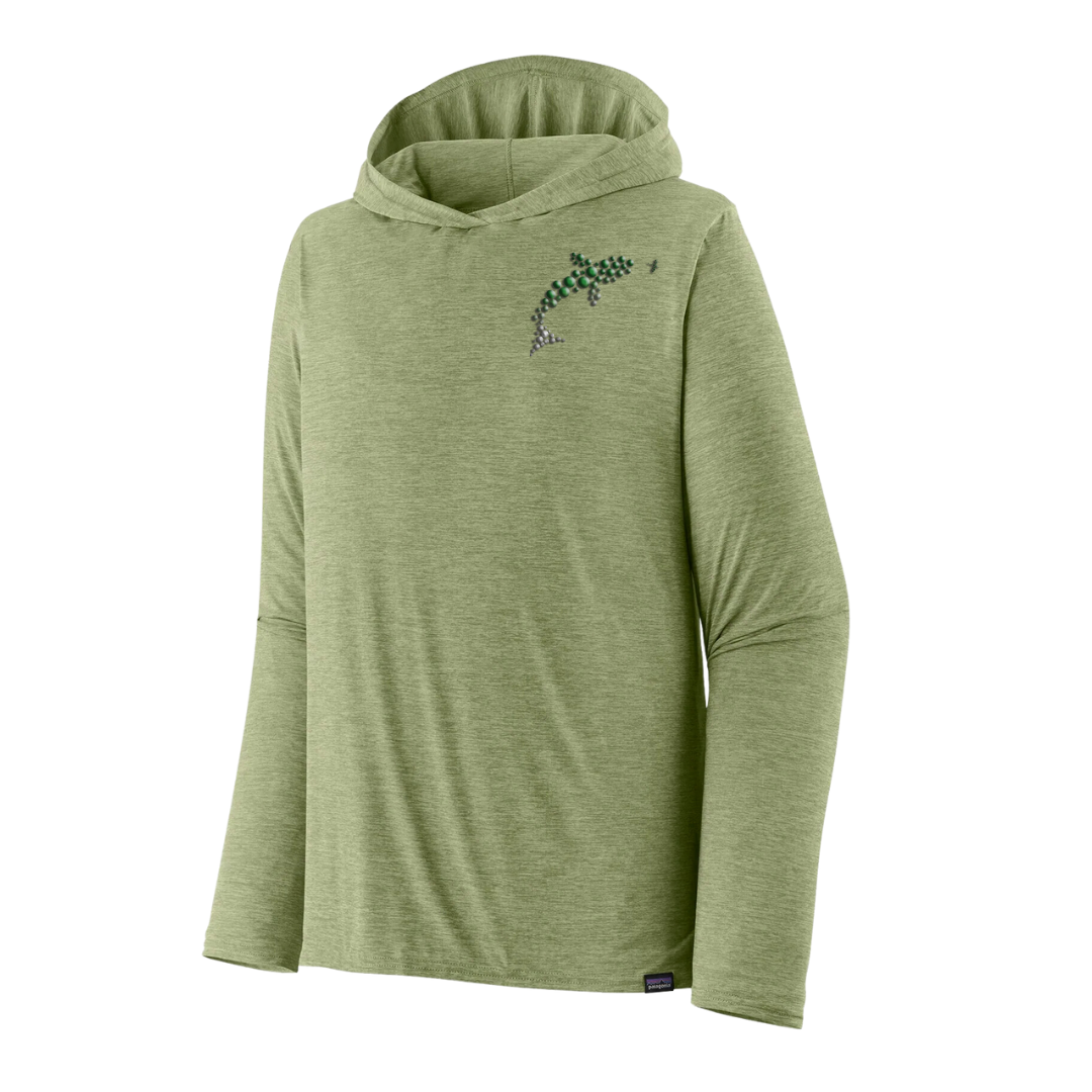 Out Fly Fishing Branded Patagonia Men's Cap Cool Daily Graphic Hoody