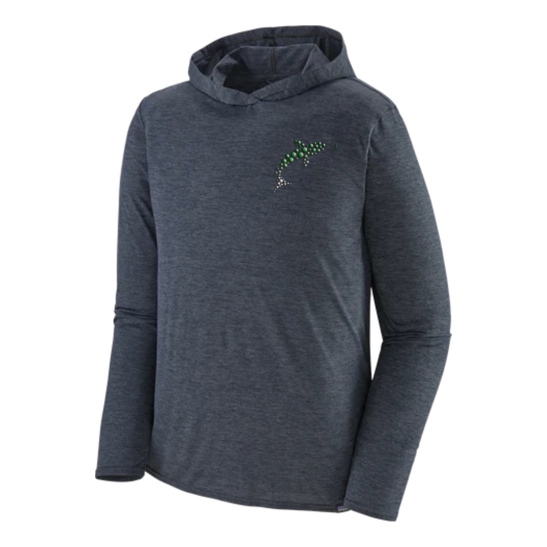 Out Fly Fishing Branded Patagonia Men's Cap Cool Daily Graphic Hoody