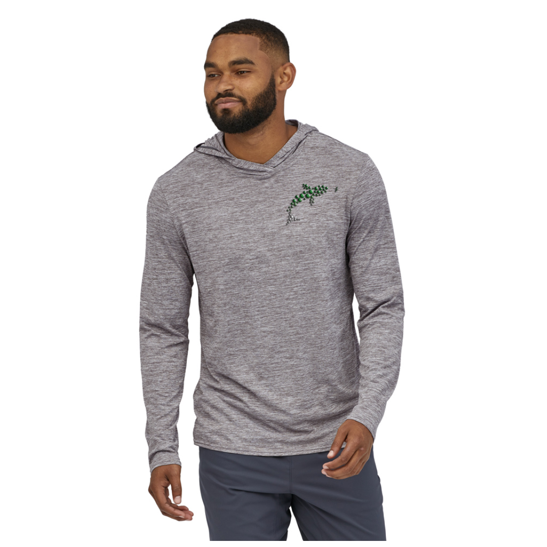 Out Fly Fishing Branded Patagonia Men's Cap Cool Daily Graphic Hoody