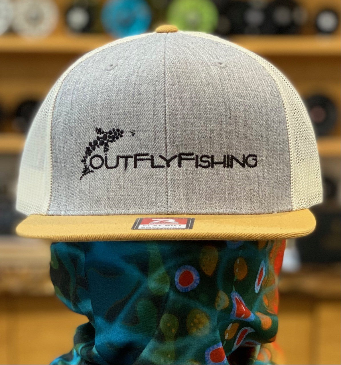 Out Fly Fishing Branded Flat Brim Logo Hats