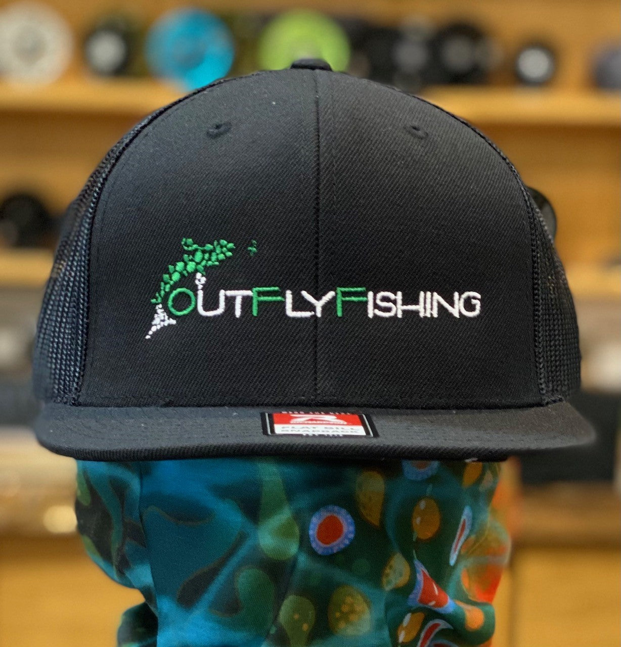 Out Fly Fishing Branded Flat Brim Logo Hats