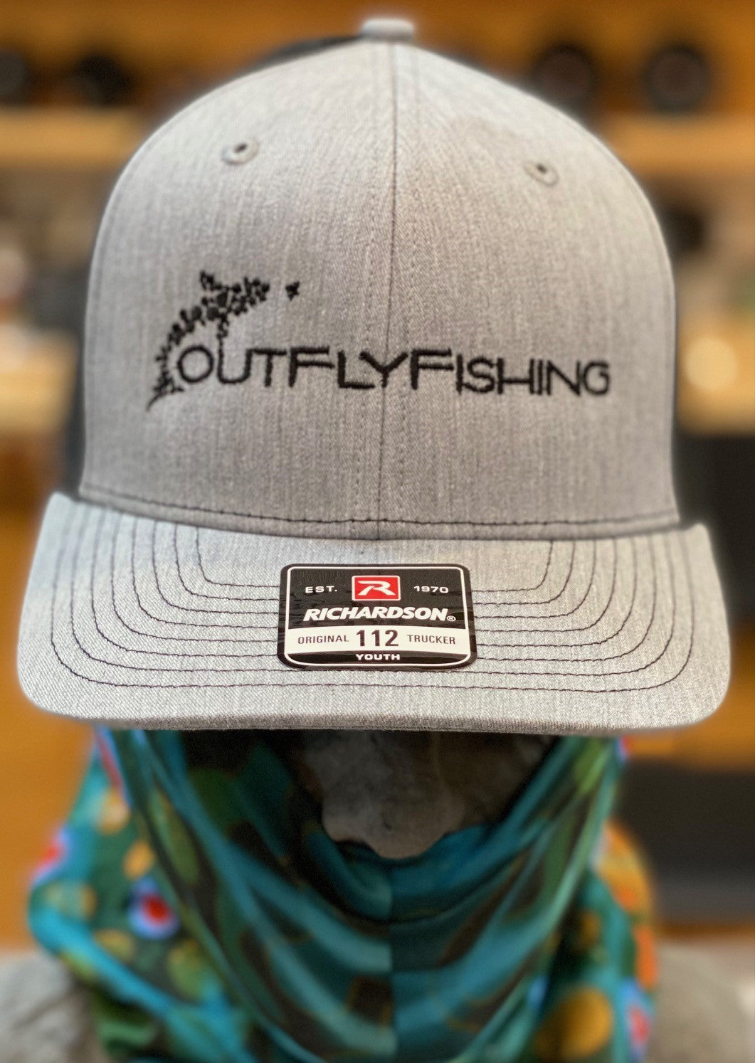 Out Fly Fishing Branded Youth Low Pro Trucker Logo Hats