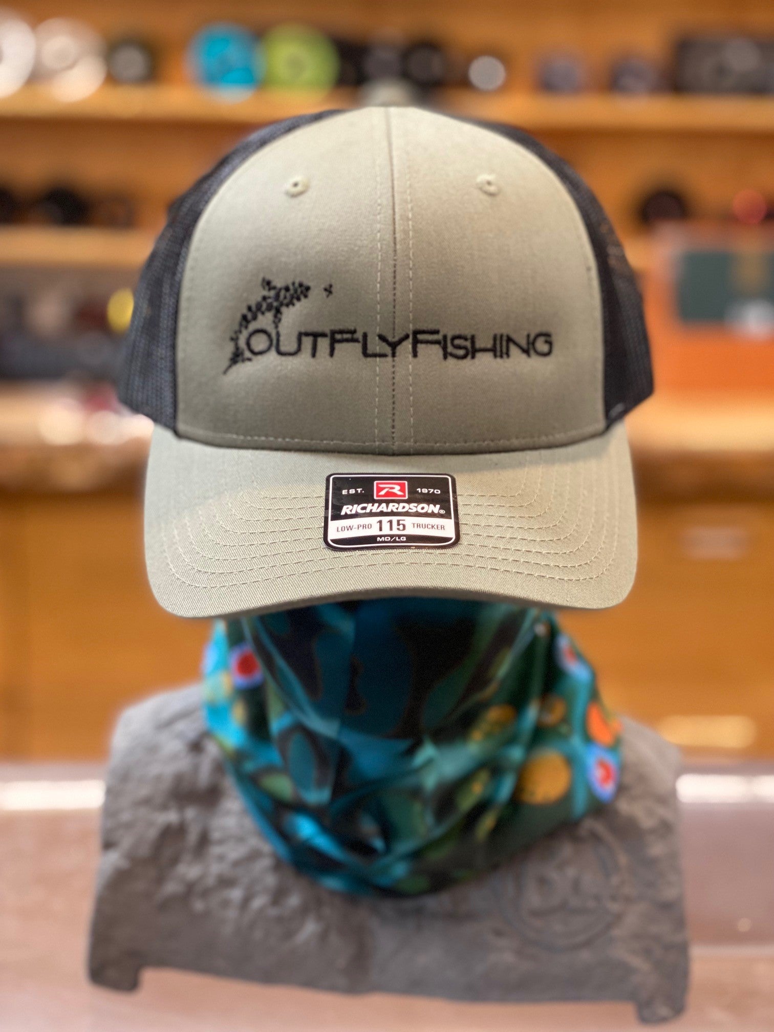 Out Fly Fishing Branded Low Pro Trucker Logo Hats